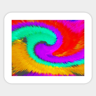 color wheel burst Sticker